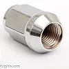 Wheel Nut, M14 x 1.5, 35 mm, 60°, Steel, Silver Chrome