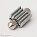 Festoon 37mm, canbus, 6 LED, white 6000K, with heatsink, 1 lamp