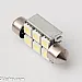 Festoon 37mm, canbus, 6 LED, white 6000K, with heatsink, 1 lamp