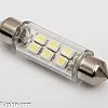 LED Bulb, Festoon C5W 41mm White 6000K, 1 Lamp