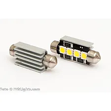 LED Bulb, Festoon C5W 41mm 4 LED Canbus White 6000K 2 Lamps