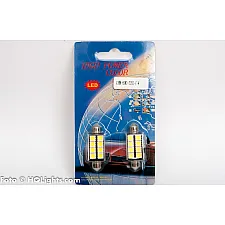 LED Bulb, Festoon C5W 41mm 8 LED Canbus White 6000K, 2 Lamps