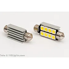 LED Bulb, Festoon C5W 41mm 8 LED Canbus White 6000K, 2 Lamps