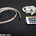 Flexible LED stripe, RGB colors, with control unit and IR remote, 60 cm, 18 LEDs