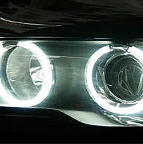 Halo Rings, CCFL, White 7000K, Compatible with BMW E36 E38 E39 E46 and Other Cars, Angel Eyes
