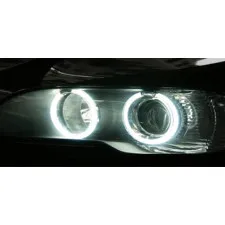 Halo Rings, CCFL, White 7000K, Compatible with BMW E36 E38 E39 E46 and Other Cars, Angel Eyes