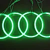 Car Halo Rings, CCFL, Green, Angel Eyes