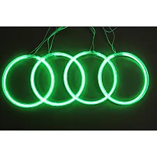 Car Halo Rings, CCFL, Green, Angel Eyes