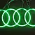 Car Halo Rings, CCFL, Green, Angel Eyes
