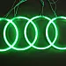 Angel Eyes Halo 4 Rings, CCFL, green BMW E36 E38 E39 E46 and other cars