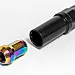 Wheel nuts M12 x 32 mm 60°, steel, rainbow color, 20 pcs incl. dual adapter