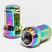Wheel nuts M12 x 32 mm 60°, steel, rainbow color, 20 pcs incl. dual adapter