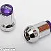 Wheel nuts D1 Spec M12 x 1,25 34 mm 60°, steel, chrome with purple top, 20 pcs