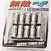 Wheel nuts Muteki M12 x 1,25 48 mm 60°, steel, chrome, 20 pcs incl. dual adapter