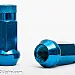 Wheel nuts Muteki M12 x 1,25 48 mm 60°, steel, blue, 20 pcs incl. dual adapter