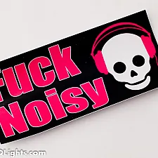 Sticker, Black Background, 145x70mm