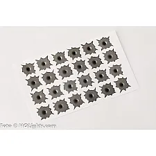 Sticker, Bullet Hole, 24 Separate Holes, 28x28mm