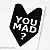 Reflective Sticker, 155x110mm, "You Mad?", JDM