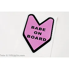 Sticker, "Baby On Board" Reflective, 155x110mm, JDM