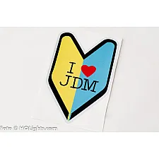 Sticker, "I Love JDM" Reflective, 155x110mm