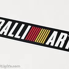 Sticker, Black Background, 190x50mm, Ralliart