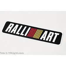 Sticker, Black Background, 190x50mm, Ralliart