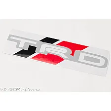 Sticker, Red Black Grey, 190x50mm, TRD