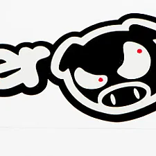 Sticker, 180x50mm, Power Pig!