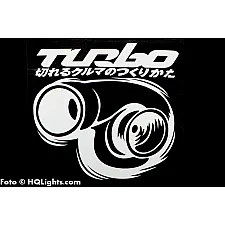 Klistermärke Turbo, 120x120mm