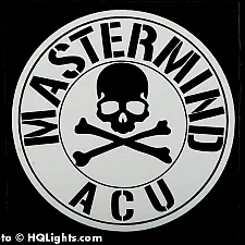 Sticker, 100x100mm, Mastermind ACU
