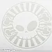 Sticker JDM Rising Sun silver reflex, 100x100mm