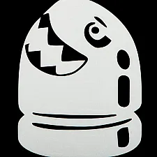Reflective Sticker, Shark, 75x100mm