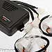 Strobe flash lights, 2 very powerful strobe lamps with control box, white
