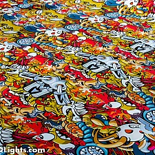 Vinylfolie, Tecknade Monster, 40x152 cm