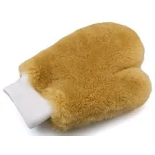 Wash Mitt, Natural Wool with Thumb, Flexipads