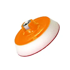 Mounting Disc with Velcro M14, Soft White Foam - 125mm, Honey Combination