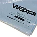 Blue microfibre detailing towel 360gsm 40x40cm by WaxPRO with unhemmed edges for scratch-resistant use