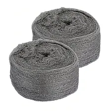 Steel Wool #000 Fine Grade 16 Rolls Metal Parts Cleaning Delicate Finish, MrCleaner