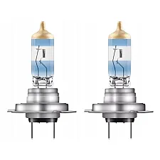 Halogen Headlight Bulb, H7 2-Pack, 12V 55W, Up to 220% Brighter, Up to 150m Longer Beam, 20% Whiter Light, Osram