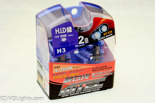 MTec H3 Super White halogen bulbs 55W, 4350K