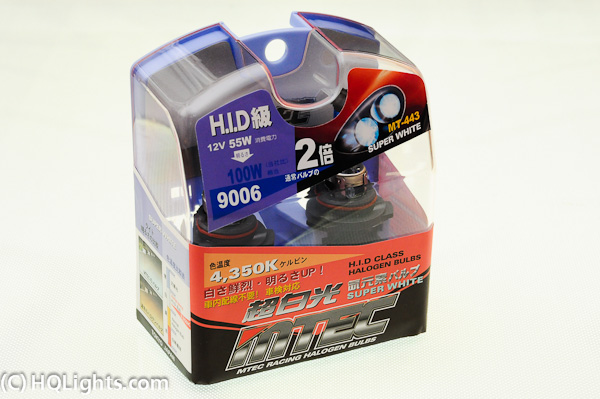 MTec 9006 HB4 Super White halogen bulbs, 55W 4350K