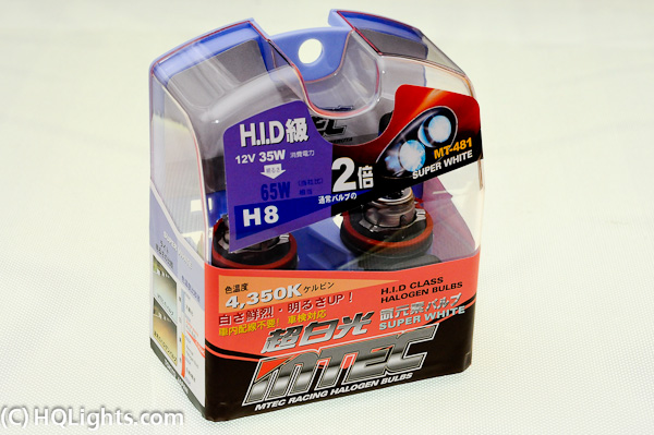 MTec H8 Super White halogen bulbs 35W 4350K