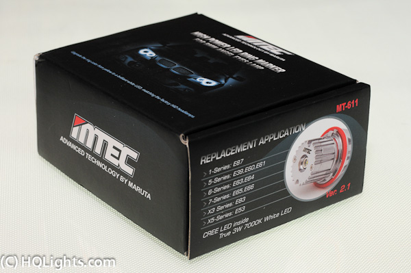Mtec High Power Ring marker for BMW Angel Eyes Lamp E87 E39 E60 E61 E63 E64 E65 E66 E83 E53 - 7000K, 2 LED 6W (v3.0)