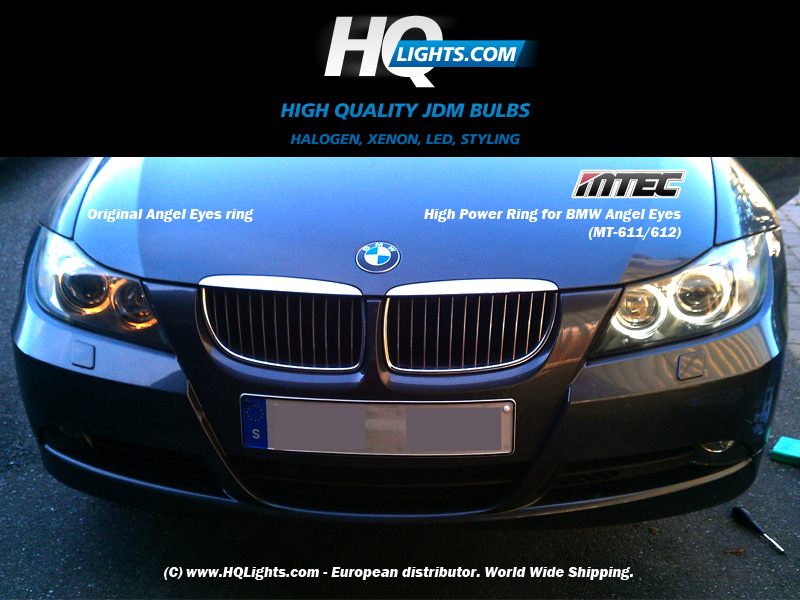 Mtec High Power Ring marker for BMW Angel Eyes Lamp E87 E39 E60 E61 E63 E64 E65 E66 E83 E53 - 7000K, 2 LED 6W (v3.0)