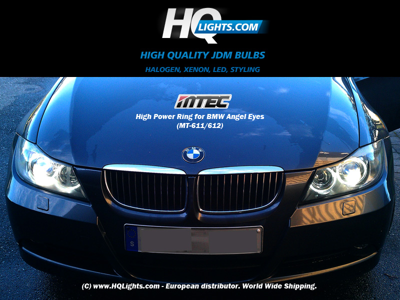 Mtec High Power Ring marker for BMW Angel Eyes Lamp E87 E39 E60 E61 E63 E64 E65 E66 E83 E53 - 7000K, 2 LED 6W (v3.0)