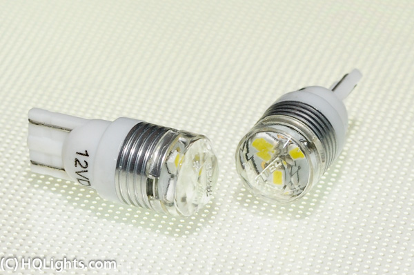Mtec T10 5W5 194 168 LED bulb kit canbus error-free, 1W Super White (2 LEDs)
