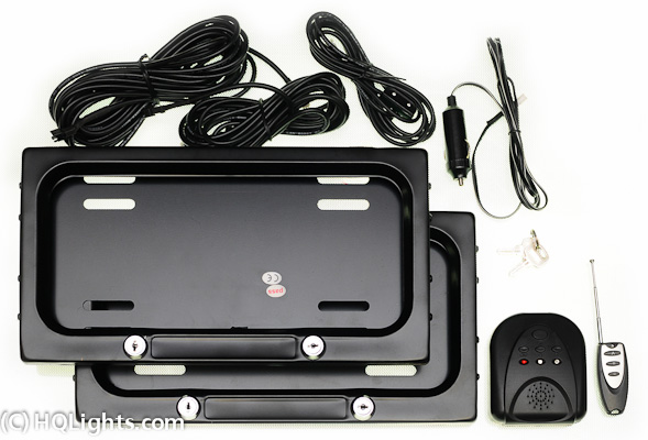 License Plate Stealth Cover kit, with remote controll (US size)