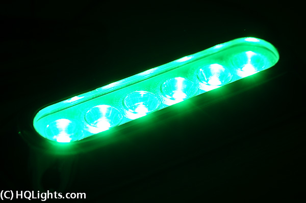Amphibian Underwater Lights, 6 LED, green