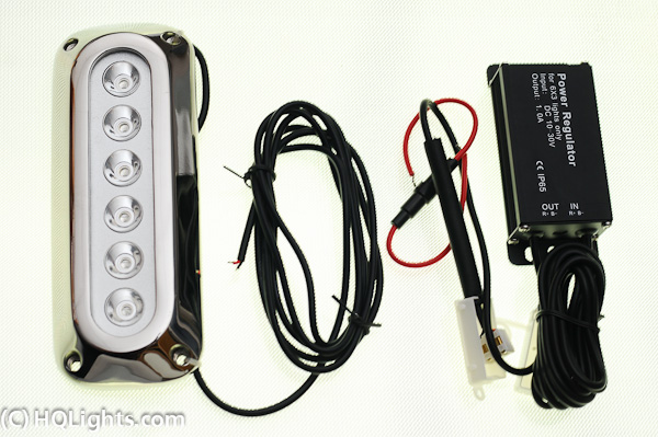 Amphibian Underwater Lights, 6 LED, green