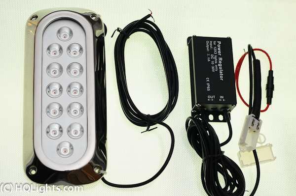 Amphibian Underwater Lights, 12 LED, red